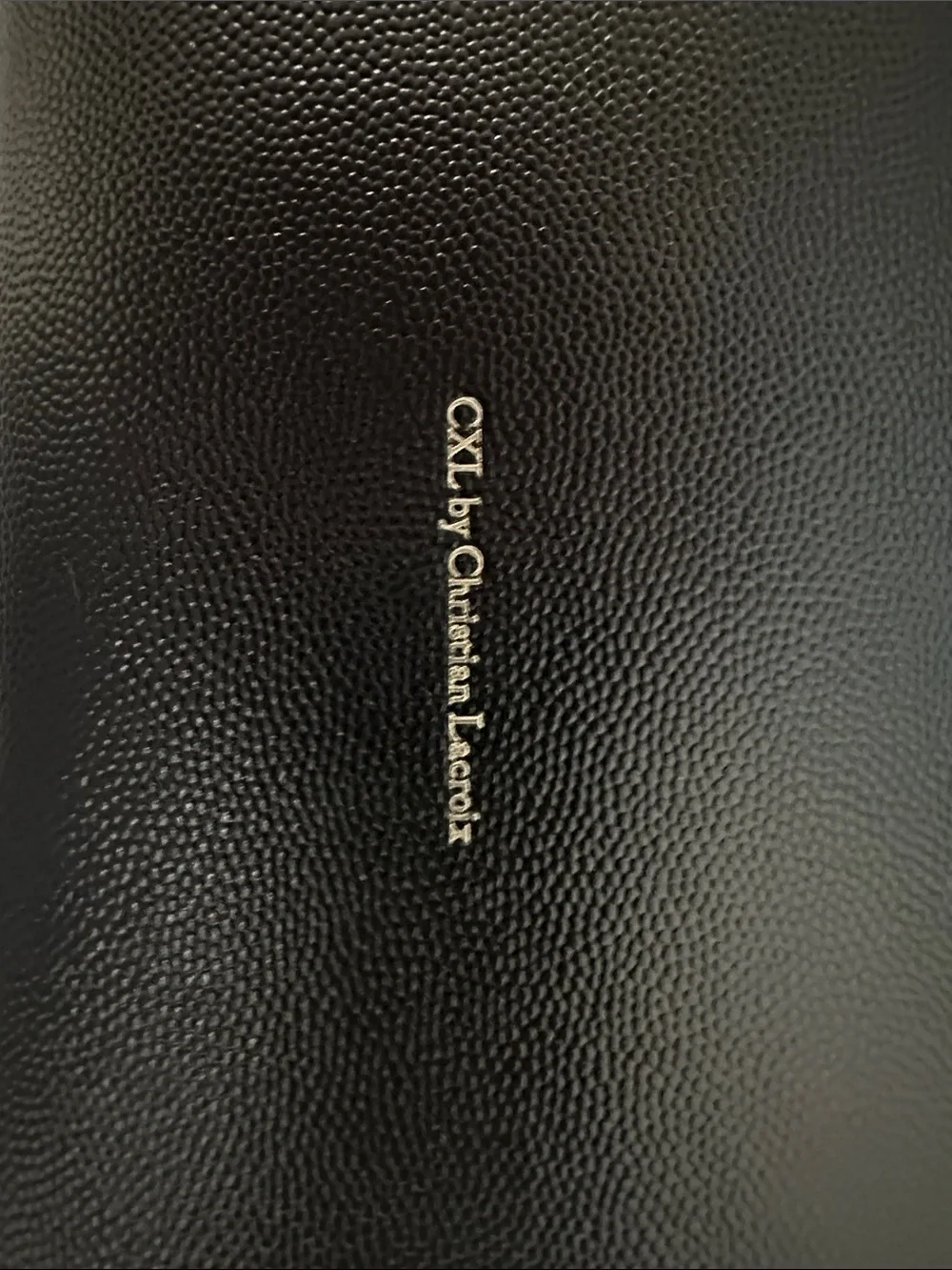 Christian Lacroix Black Wallet with Gold Emblem
